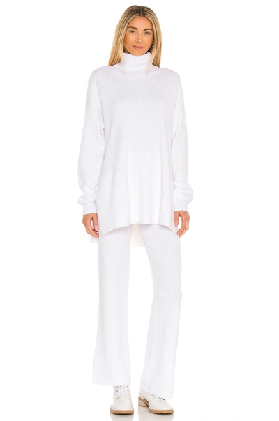 Shop Adam Selman Sport Sequin Rib Lounge Pant In White