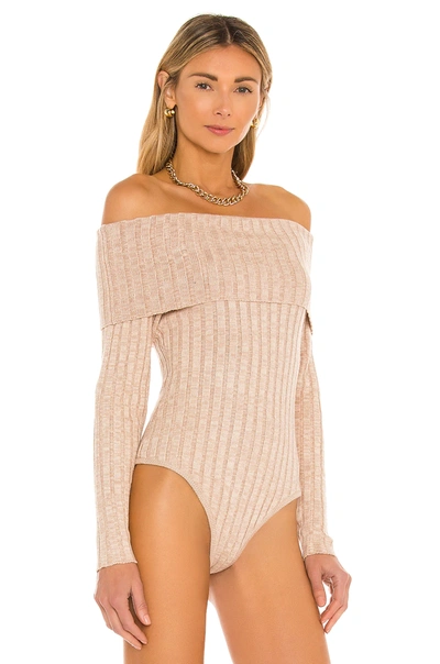 Shop Afrm Hobbs Sweater In Marled Sand