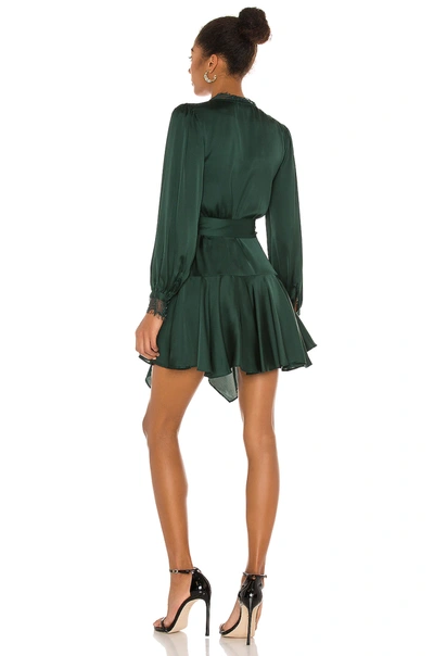 Lovers & Friends Nadeen Mini Dress In Emerald Green