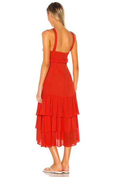 Shop Privacy Please Lucille Maxi Dress In Blood Orange