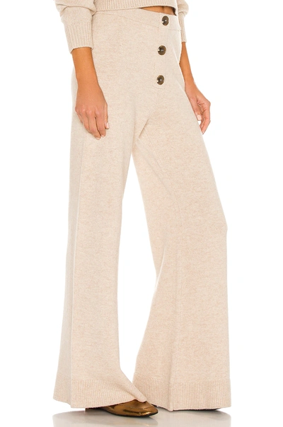 Shop Divine Héritage X Revolve High Waisted Wide Leg Pant In Oatmeal