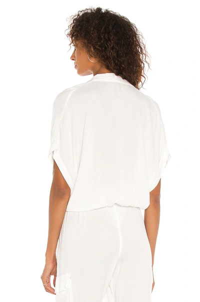 Shop Bobi Beach Crepe Top In Ivory