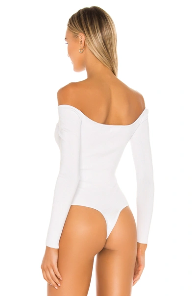 Shop Superdown Ashton V Neck Bodysuit In White