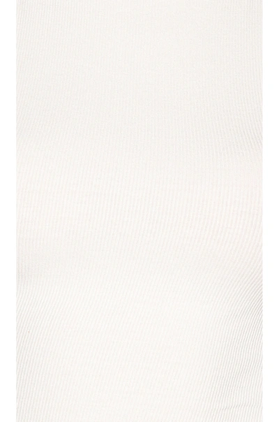 The Line By K Ximeno Open-back Ribbed Stretch-jersey Top In White