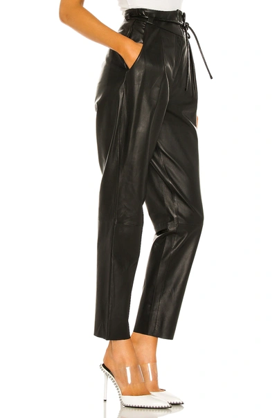 Shop Lamarque Umay Leather Pant In Black
