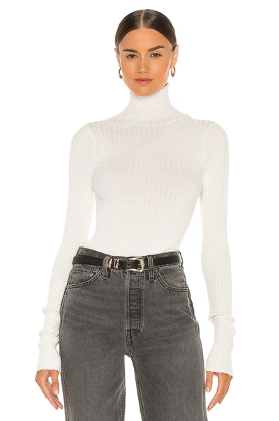 Shop Anine Bing Clare Knit Top In Ivory