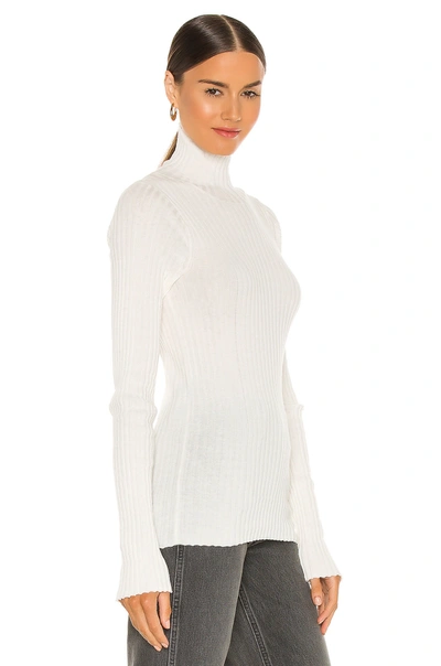 Shop Anine Bing Clare Knit Top In Ivory