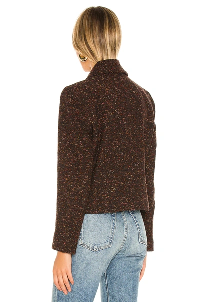 Shop Anine Bing Mae Blazer In Dark Rust