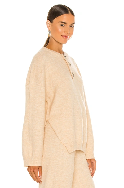 Shop Nanushka Lamee Sweater In Creme