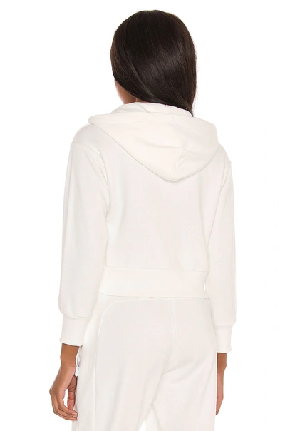 Shop Adam Selman Sport Shrunken Hoodie In White