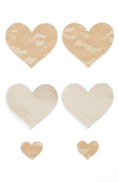 Shop Bristols 6 Nippies By Bristols Six Heart Nipple Covers In Cream