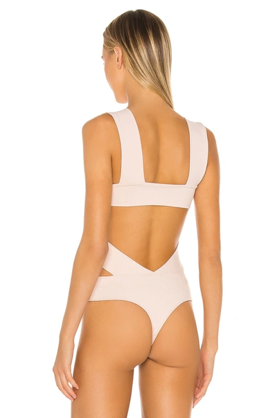 Shop Free People Oh Shes Strappy Bodysuit In Rose