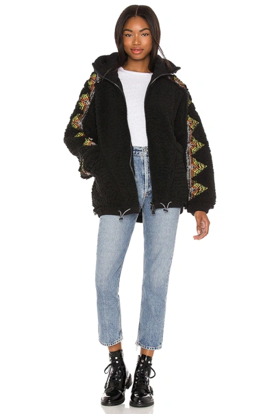 Shop Free People X Fp Movement Lodge Livin Jacket In Black Combo