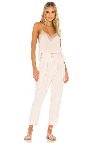 Shop Indah Shadow Zip Front Trouser In Opal