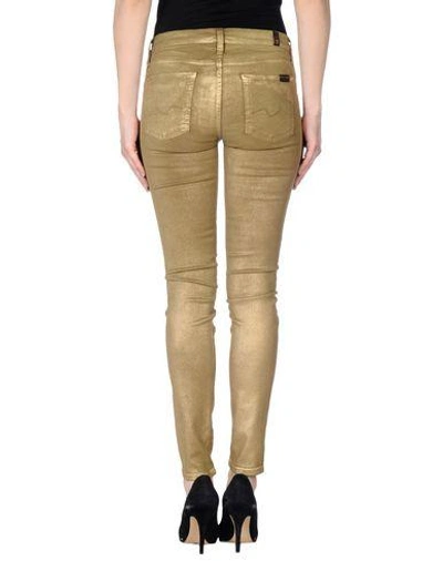 Shop 7 For All Mankind Jeans In Gold