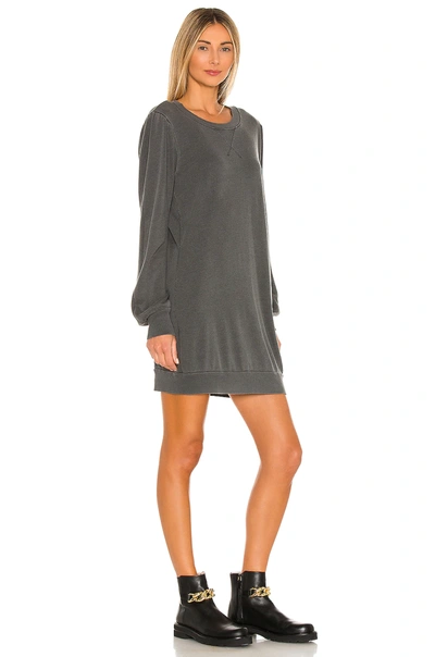 Shop La Made Just Landed Sweatshirt Dress In Black