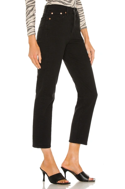 Levi's Wedgie High Waist Straight Jeans In Black Heart