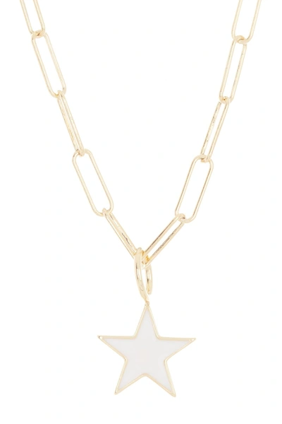 Adornia 14k Over Silver Star Necklace In White