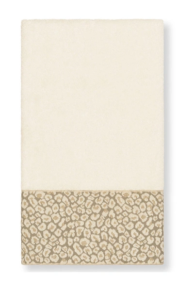 Linum Home Spots Embellished Bath Towel In Cream