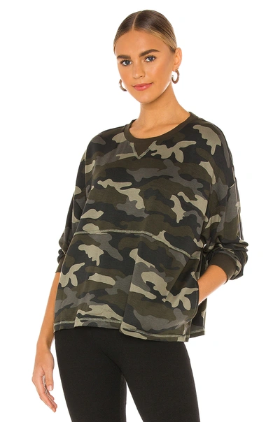Shop Bb Dakota Nothin' To See Here Sweatshirt In Army Green