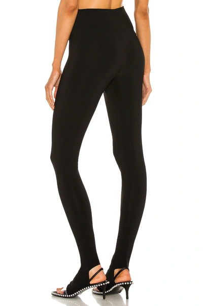 Shop Norma Kamali Legging With Footie In Black