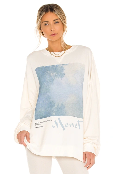 Shop Selkie The Pillow Sweater In Monet Collector White