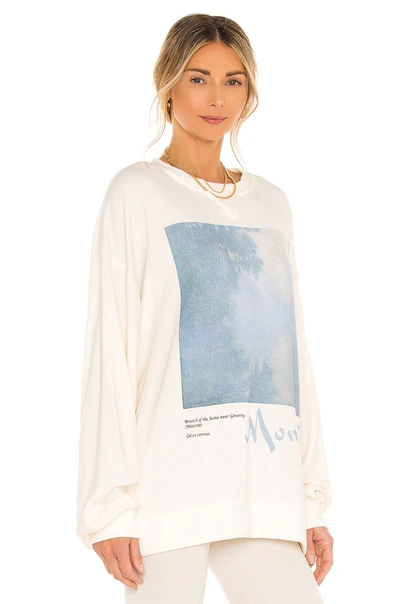 Shop Selkie The Pillow Sweater In Monet Collector White