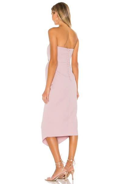 Elliatt Reception Cascade Ruffle Strapless Cocktail Dress In Iris