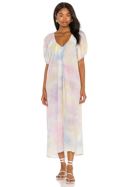 Shop 9 Seed Sand Hill Cove Midi Dress In Pastel Cloud Tie Dye