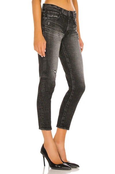 Moussy Vintage Westcliffe High-rise Skinny Jeans In Faded Black 