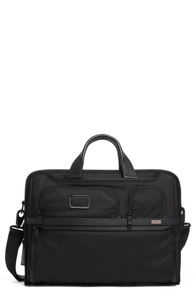 Shop Tumi Alpha 3 Compact Large 15-inch Laptop Briefcase In Black
