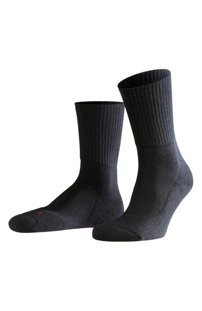 Shop Falke Walkie Light Hiking Socks In Black