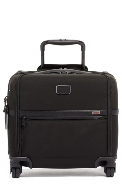 Shop Tumi Alpha 3 Collection Compact 4-wheel Laptop Briefcase In Black