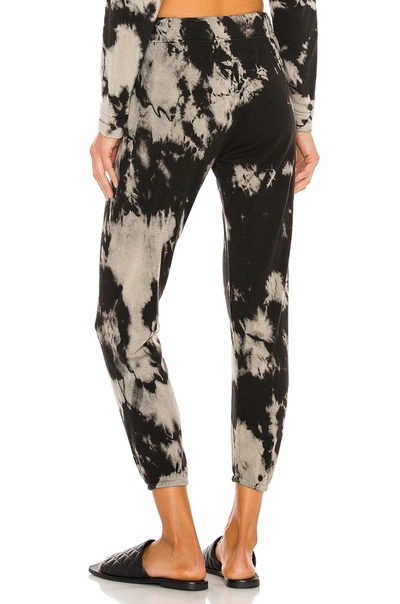 Shop Enza Costa Silk Cashmere Terry Jogger In Black Ionic