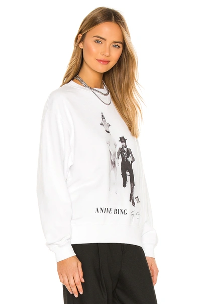 Shop Anine Bing Ab X To David Bowie Ramona Sweatshirt In White