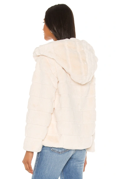 Shop Apparis Goldie Faux Fur Jacket In Ivory