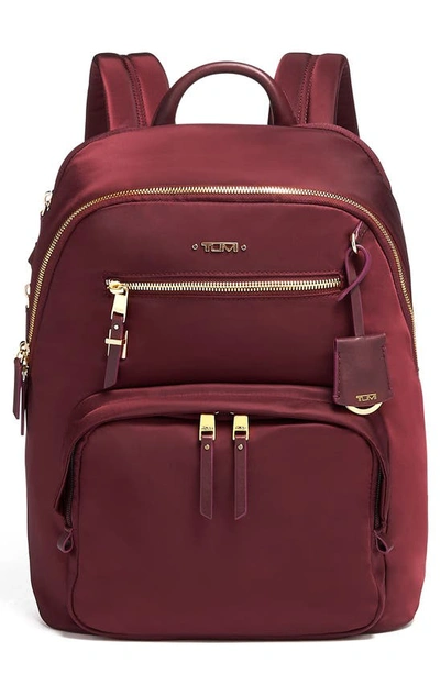 Shop Tumi Voyageur Hilden Nylon Backpack In Cordovan