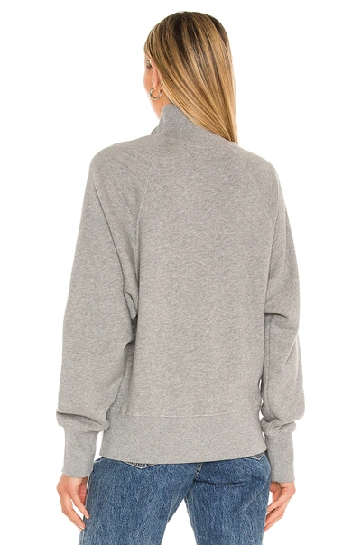 Shop Marissa Webb Funnel Neck Sweatshirt In Heather Grey