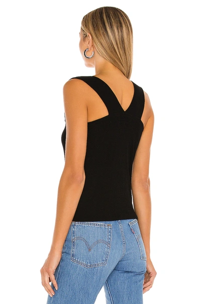 Michael Lauren Bosco Snap Front Tank In Black