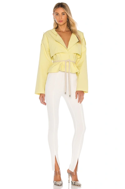 Shop L'academie The Armelle Jacket In Pale Yellow