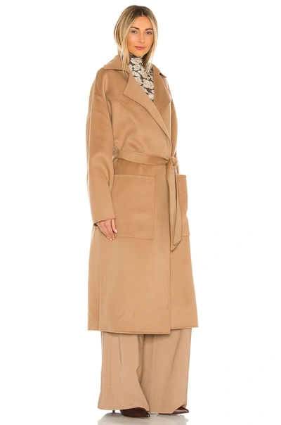 Shop Nanushka Alamo Coat In Camel