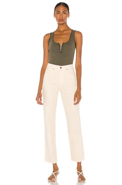 Shop Allsaints Alicia Bodysuit In Utility Green