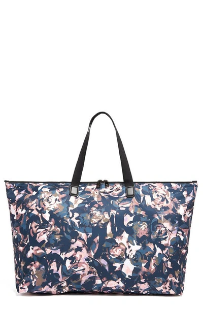 Shop Tumi Voyageur Just In Case Packable Nylon Tote In Dusty Rose Floral