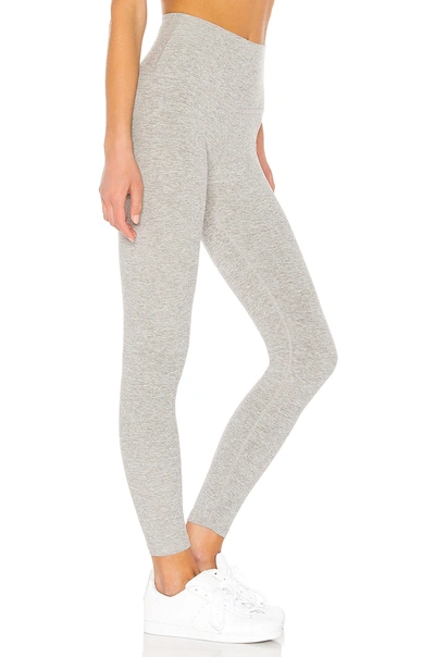 Beyond Yoga Spacedye Caught In The Midi High Waisted Legging - Silver Mist In Silver Mist