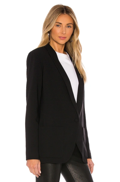 Amanda Uprichard Shawl Collar Blazer In Black