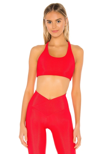 Shop Beach Riot Rocky Sports Bra In Red