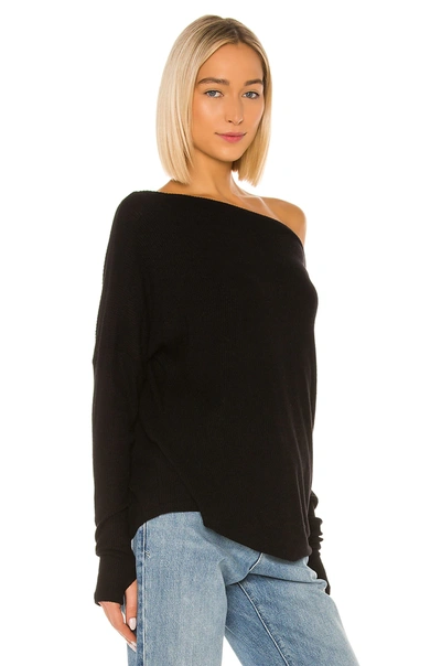 Shop Michael Lauren Santos Drop Shoulder Sweater In Black