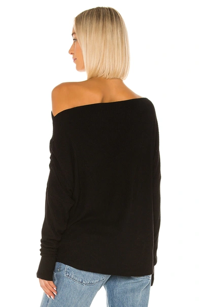 Michael Lauren Santos Drop Shoulder Sweater In Black