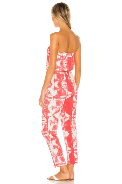 Shop 1.state Strapless Tie Dye Knit Jumpsuit In Cactus Bud