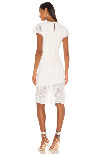 Shop Majorelle Elaine Midi Dress In White